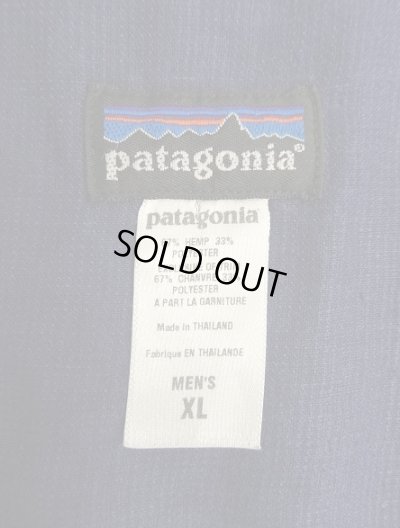 画像2: 04'S PATAGONIA "RHYTHM" 刺繍入り ヘンプ 長袖 フルジップシャツ インディゴ (VINTAGE)