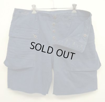 画像3: 90'S RALPH LAUREN ヘリンボーンツイル ドーナツボタン カーゴショーツ ネイビー (VINTAGE)
