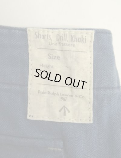 画像7: 90'S RALPH LAUREN ヘリンボーンツイル ドーナツボタン カーゴショーツ ネイビー (VINTAGE)