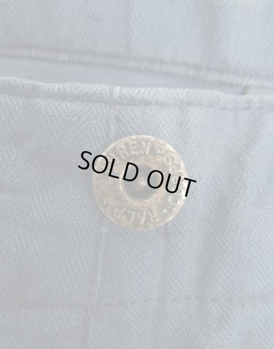 画像4: 90'S RALPH LAUREN ヘリンボーンツイル ドーナツボタン カーゴショーツ ネイビー (VINTAGE)