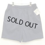 90'S LANDS' END コットンツイルショーツ ネイビー USA製 (DEADSTOCK)