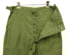 他の写真1: 60'S アメリカ軍 US ARMY "OG107" 初期モデル コットンサテン 平ボタン ベイカーパンツ (VINTAGE)