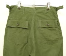 他の写真3: 60'S アメリカ軍 US ARMY "OG107" 初期モデル コットンサテン 平ボタン ベイカーパンツ (VINTAGE)