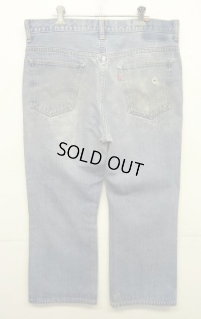 画像6: 70'S LEVIS 517 "66前期モデル" 内股シングル バック裏シングル デニム インディゴ 刻印2 42TALONジップ USA製 W36L29 (VINTAGE)