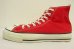 画像2: 90'S CONVERSE "ALL STAR HI" キャンバス スニーカー レッド USA製 (VINTAGE) (2)
