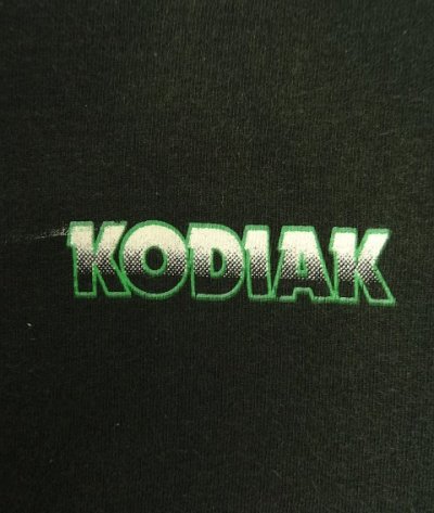 画像5: 90'S KODIAK シングルステッチ 両面プリント 半袖 Tシャツ ブラック USA製 (VINTAGE)