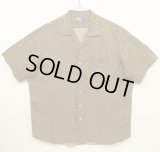90'S RALPH LAUREN "BONNARD" シルク/リネン 半袖 オープンカラーシャツ 総柄 (VINTAGE)