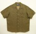 画像1: 90'S RALPH LAUREN "BONNARD" シルク/リネン 半袖 オープンカラーシャツ 総柄 (VINTAGE) (1)