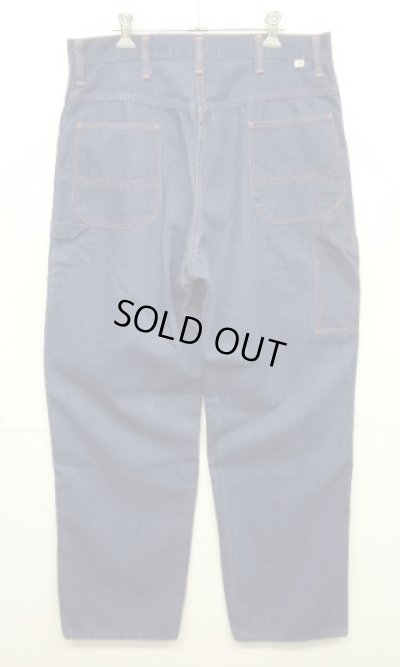 画像5: 70'S BIG MAC デニム ペインターパンツ インディゴ TALONジップ W36L32 USA製 (VINTAGE)