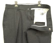 他の写真1: 80'S LEVIS "ACTION SLACKS" スラックス チャコール/チョークストライプ TALONジップ (VINTAGE)