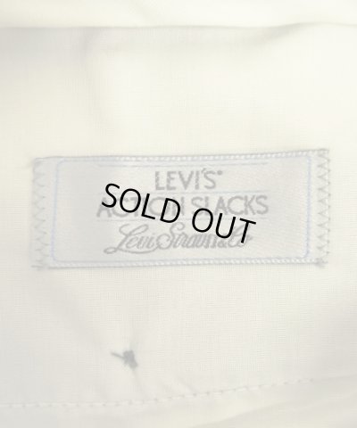 画像2: 80'S LEVIS "ACTION SLACKS" スラックス チャコール/チョークストライプ TALONジップ (VINTAGE)