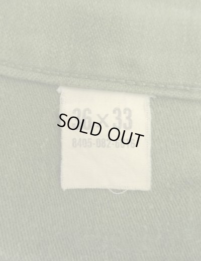 画像3: 60'S アメリカ軍 US ARMY "OG107" 初期モデル コットンサテン 平ボタン ベイカーパンツ W36L33 (VINTAGE)