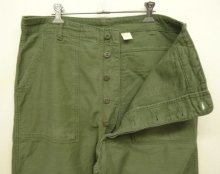 他の写真1: 60'S アメリカ軍 US ARMY "OG107" 初期モデル コットンサテン 平ボタン ベイカーパンツ W36L33 (VINTAGE)