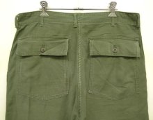 他の写真3: 60'S アメリカ軍 US ARMY "OG107" 初期モデル コットンサテン 平ボタン ベイカーパンツ W36L33 (VINTAGE)