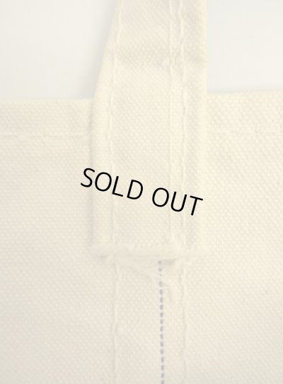 画像3: 70'S LL Bean ガイドライン1本 キャンバス トートバッグ ネイビー/オフホワイト USA製 (VINTAGE)