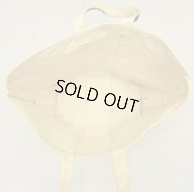 画像8: 70'S LL Bean ガイドライン1本 キャンバス トートバッグ ネイビー/オフホワイト USA製 (VINTAGE)