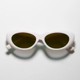 H OPTICAL "H-10" サングラス ホワイト/ブラウンレンズ (NEW)