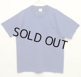 90'S BVD コットン/ポリ シングルステッチ 耳付きポケット 半袖 Tシャツ ネイビー USA製 (VINTAGE)