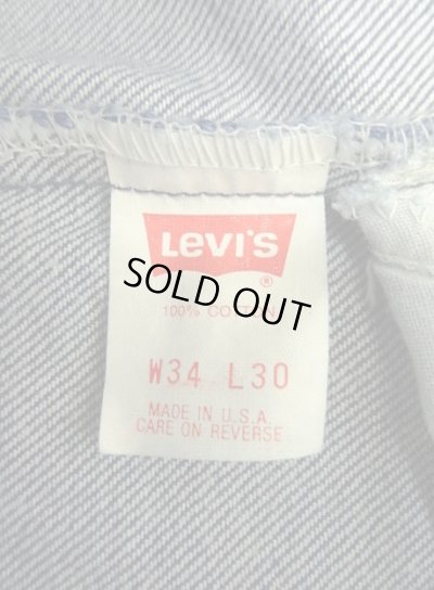 画像3: 80'S LEVIS 506 デニム インディゴ W34L30 USA製 (DEADSTOCK)