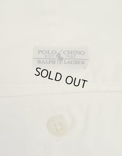 画像6: 90'S RALPH LAUREN "TYLER SHORT" ツープリーツ チノショーツ ホワイト USA製 (VINTAGE)