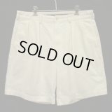 90'S RALPH LAUREN "TYLER SHORT" ツープリーツ チノショーツ ホワイト USA製 (VINTAGE)