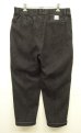 画像3: WOODBLOCK "2TUCK BLACK DENIM TROUSER" BLACK (NEW) (3)
