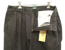 他の写真1: WOODBLOCK "2TUCK BLACK DENIM TROUSER" BLACK (NEW)