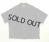 90'S RALPH LAUREN "CALDWELL"  シルク/コットン 半袖 オープンカラーシャツ ブラック (VINTAGE)