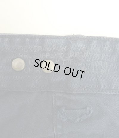 画像2: RRL ヘリンボーンツイル 13スターボタン ユーティリティショーツ ネイビー (USED)