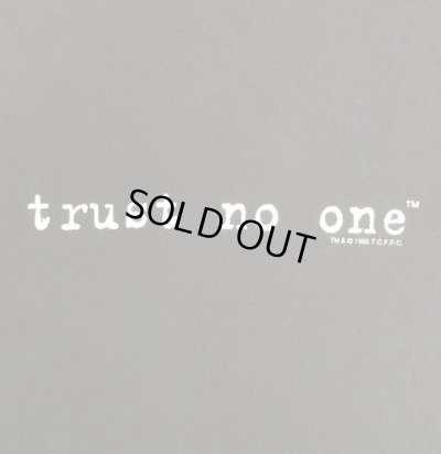 画像3: 90'S THE X FILES "trust  no one" 両面プリント 半袖 Tシャツ ブラック (VINTAGE)