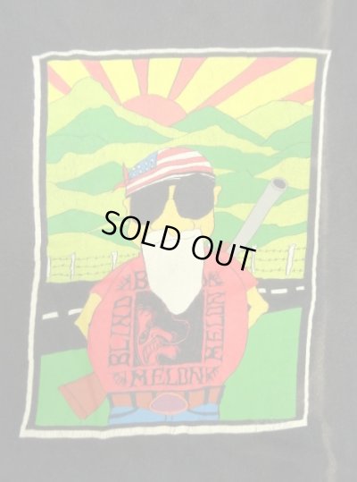 画像4: 90'S BLIND MELON 両面プリント シングルステッチ 半袖 Tシャツ ブラック USA製 (VINTAGE)