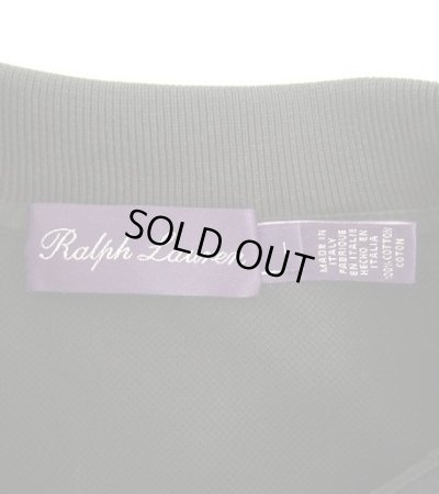画像2: RALPH LAUREN "PURPLE LABEL" 半袖 ポロシャツ ブラック イタリア製 (USED)