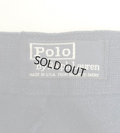 画像2: 90'S RALPH LAUREN ツープリーツ リネンショーツ ダークネイビー USA製 (VINTAGE)