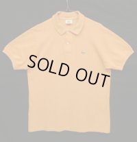 80'S CHEMISE LACOSTE ポロシャツ オレンジメランジ フランス製 (VINTAGE)
