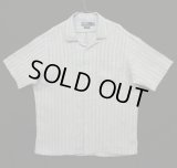 90'S RALPH LAUREN "CALDWELL"  リネン 半袖 オープンカラーシャツ ストライプ (VINTAGE)
