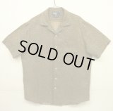 90'S RALPH LAUREN "BONNARD" シルク/リネン 半袖 オープンカラーシャツ 総柄 (VINTAGE)