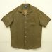 画像1: 90'S RALPH LAUREN "BONNARD" シルク/リネン 半袖 オープンカラーシャツ 総柄 (VINTAGE) (1)