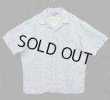 90'S RALPH LAUREN リネン 半袖 オープンカラーシャツ ストライプ (VINTAGE)