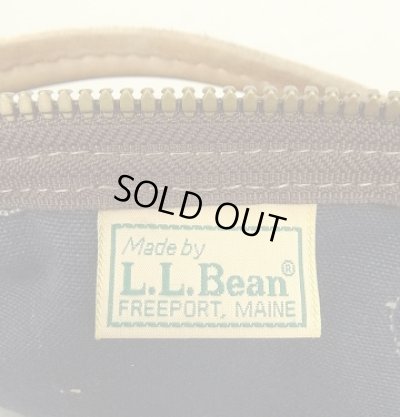 画像2: 80'S LL Bean キャンバス/レザー ダッフルバッグ ネイビー/オリーブ USA製 (VINTAGE)