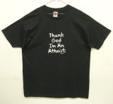 90'S DON'T PANIC 両面プリント 半袖 Tシャツ ブラック (DEADSTOCK)
