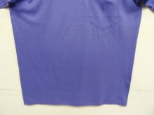 他の写真3: 90'S 5050 コットン/ポリ シングルステッチ 耳付きポケット 半袖 Tシャツ ブルー USA製 (DEADSTOCK)