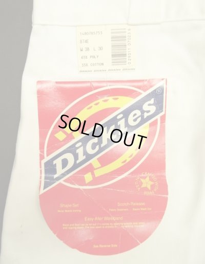 画像4: 80'S DICKIES 874 チビタグ ワークパンツ ホワイト W38L30 USA製 (DEADSTOCK)