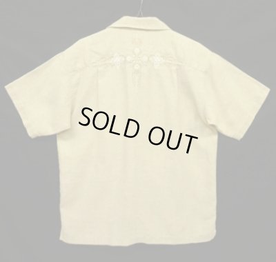 画像5: 05'S PATAGONIA "RHYTHM" ヘンプ/ポリ 刺繍入り 半袖 オープンカラーシャツ (VINTAGE)