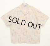 90'S RALPH LAUREN レーヨン 半袖 オープンカラーシャツ 総柄 (DEADSTOCK)