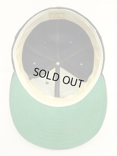 画像5: 80'S LL Bean x NEW ERA ウール 6パネル キャップ ネイビー USA製 (VINTAGE)