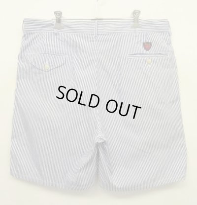 画像6: 90'S RALPH LAUREN ツープリーツ ショーツ ストライプ TALONジップ USA製 (VINTAGE)