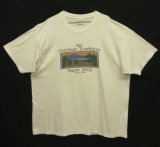 90'S LL Bean "HARBORSIDE GRAPHICS" シングルステッチ 半袖 Tシャツ ホワイト USA製 (VINTAGE)