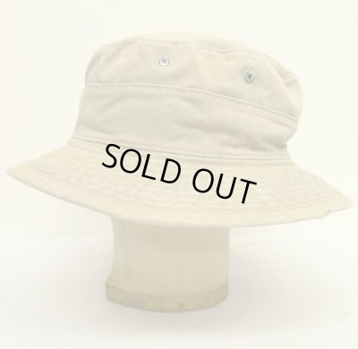 画像4: 90'S RALPH LAUREN ロゴ刺繍 バケットハット ベージュ USA製 (VINTAGE)