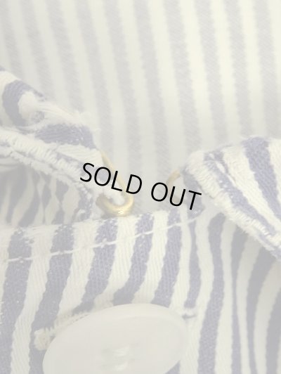 画像4: 60'S ジャーマンワーク ワークジャケット カバーオール ストライプ (VINTAGE)