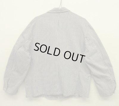 画像6: 60'S ジャーマンワーク ワークジャケット カバーオール ストライプ (VINTAGE)